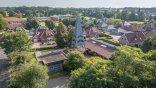 Luftbild der Evangelischen Kirche Herzlake