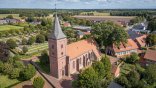 Luftbild der Kirche Holte