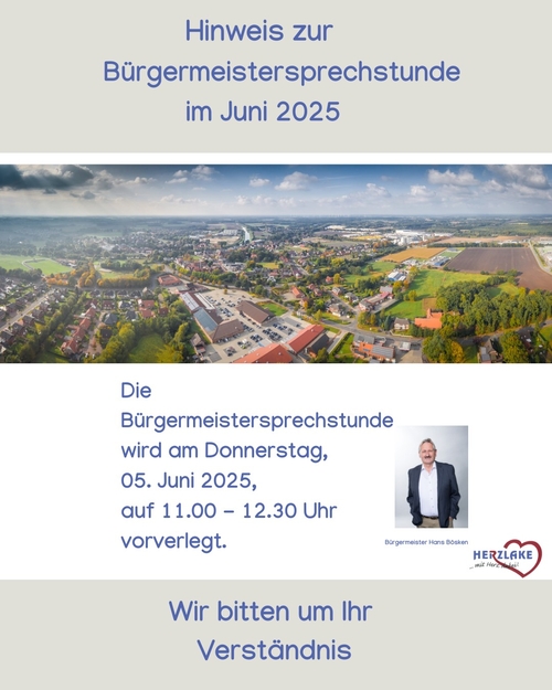 Bürgermeistersprechstunde