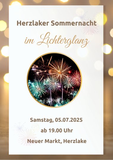 Herzlake Sommernacht (Einladung (A6)) - 1